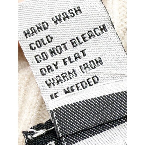 RAIN AND ROSE Beige Neutral Faux Fur Cuff Turtleneck Sweater - Picture 6 of 9